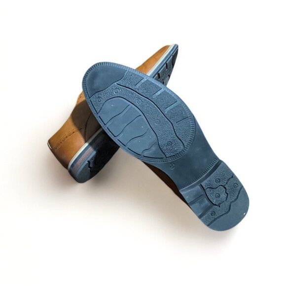 Decarsdz Mens Brown Leather Oxford Dress Shoes Size 44 / US 11, New - Picture 6 of 7